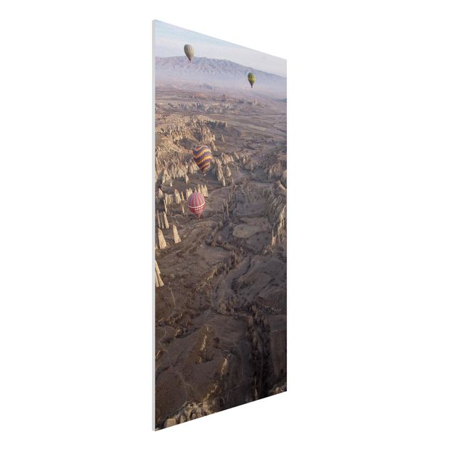 Bilder auf Hartschaumplatte Heißluftballons über Anatolien