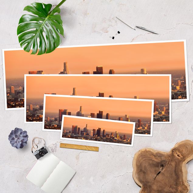 Poster - Skyline of Los Angeles - Panorama Querformat