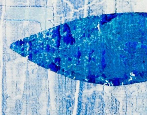 Waschbeckenunterschrank - Fish in the Blue - Maritim Badschrank Blau