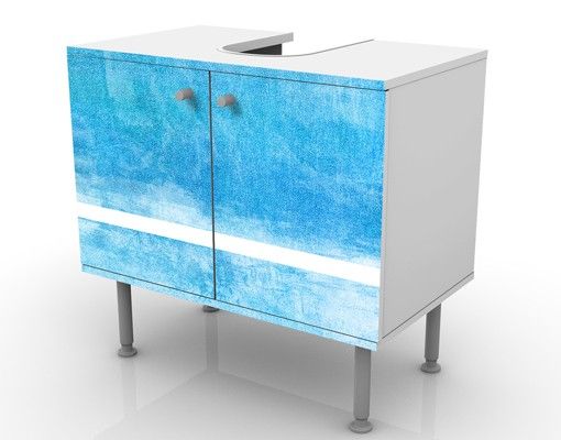 Waschbeckenunterschrank - Colour Harmony Blue - Maritim Badschrank Blau