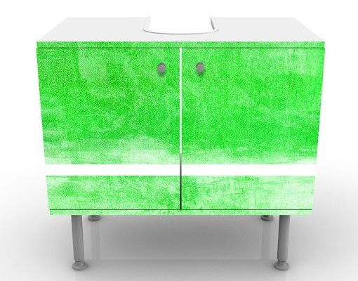 Waschbeckenunterschrank - Colour Harmony Green - Badschrank Grün