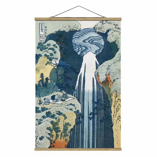 Kunstkopie Katsushika Hokusai - Der Wasserfall von Amida
