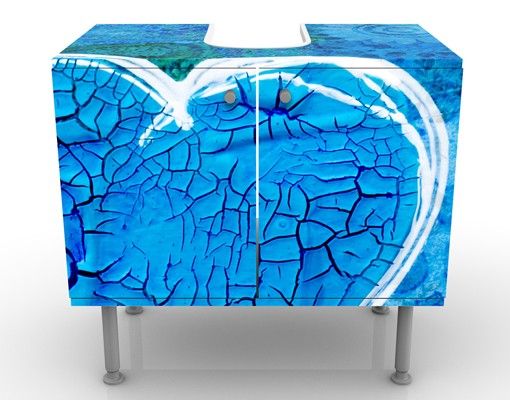 Waschbeckenunterschrank - Terra Azura - Badschrank Blau