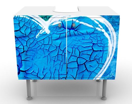 Waschbeckenunterschrank - Terra Azura - Badschrank Blau