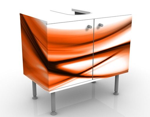 Waschbeckenunterschrank mit Motiv Orange Touch