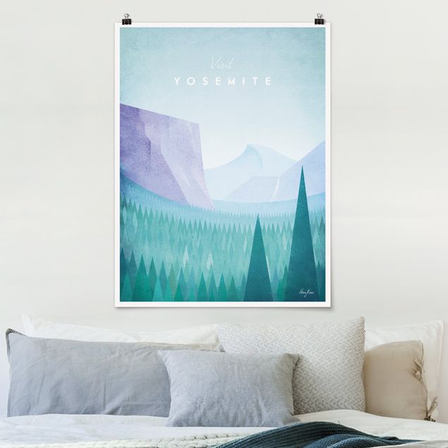 Poster Illustration Reiseposter - Yosemite Park