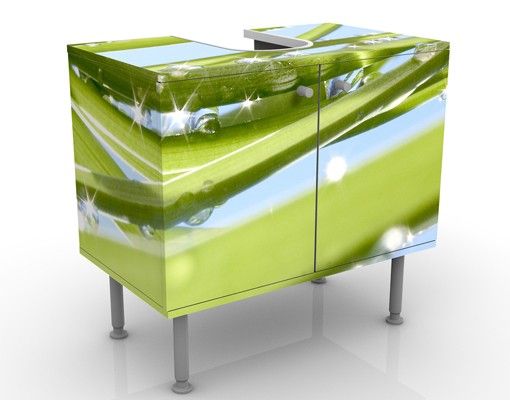 Waschbeckenunterschrank mit Motiv Fresh Green