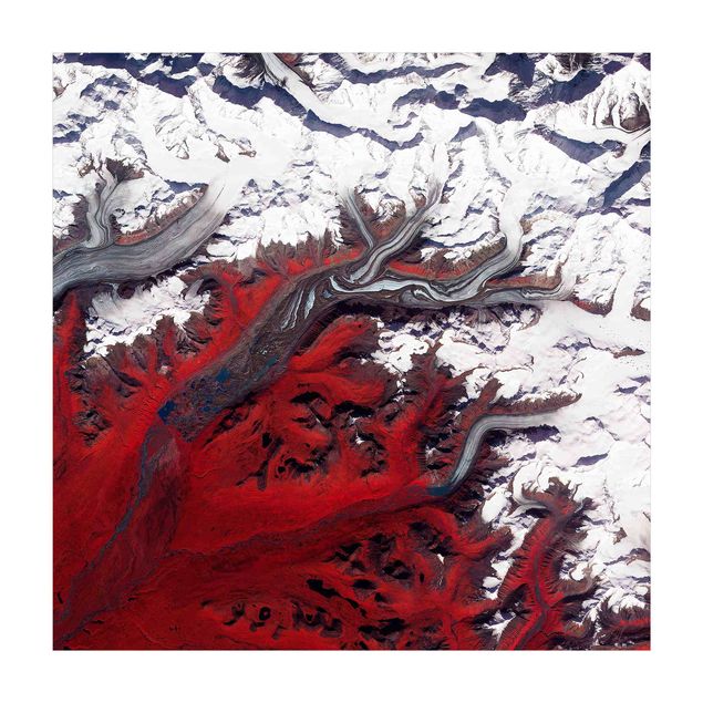Weißer Teppich NASA Fotografie Gletscher in Alaska