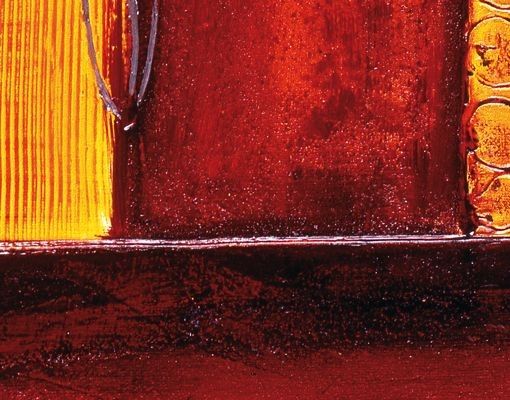 Waschbeckenunterschrank - Memory - Badschrank Orange Rot