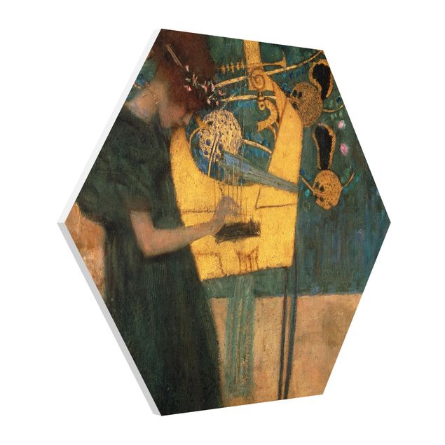 Schöne Wandbilder Gustav Klimt - Die Musik