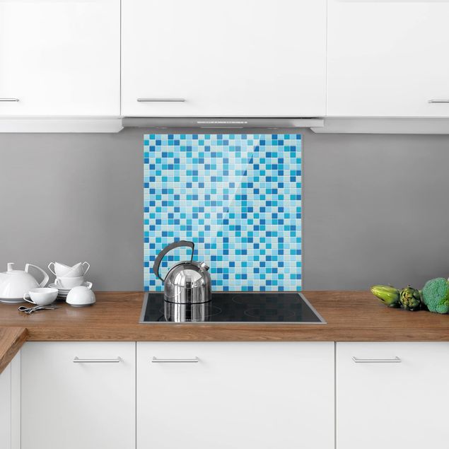 Spritzschutz Küche Fliesenoptik Mosaikfliesen Meeresrauschen