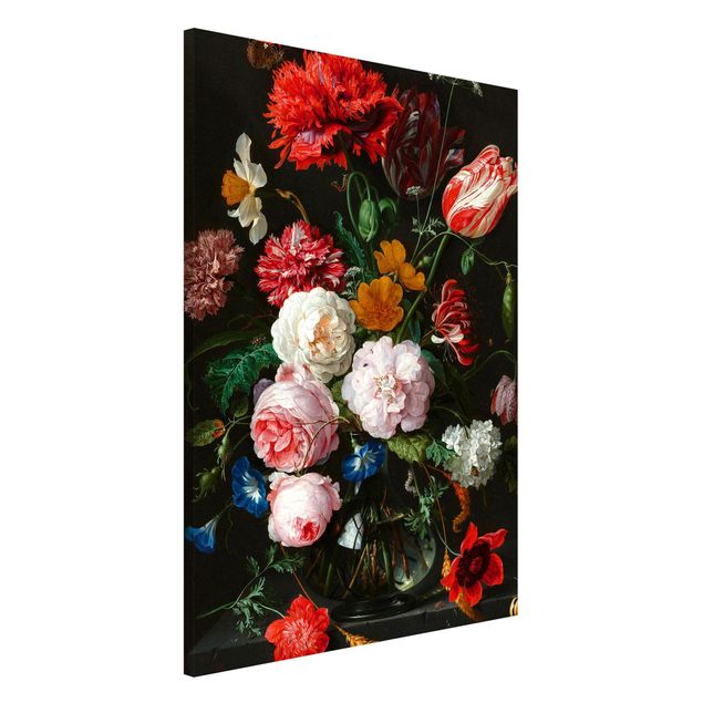 Magnettafel Büro Jan Davidsz de Heem - Stillleben mit Blumen in einer Glasvase