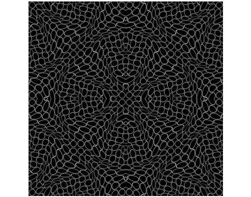 Beistelltisch - Abstraktes Muster Schwarz