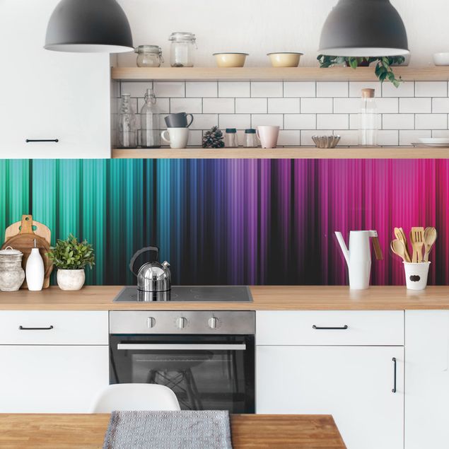 Küchenrückwand abstrakt Rainbow Display I