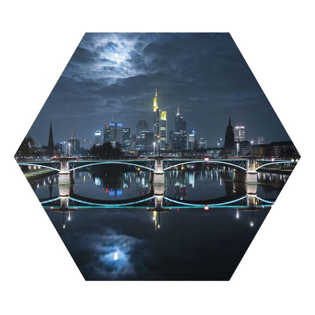 Hexagon Bild Forex - Frankfurt bei Vollmond