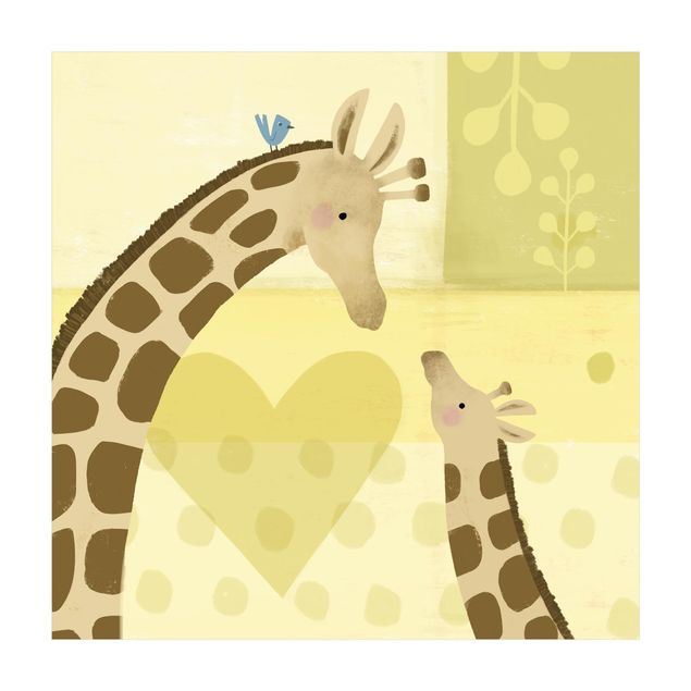 grosser Teppich Mama und ich - Giraffen