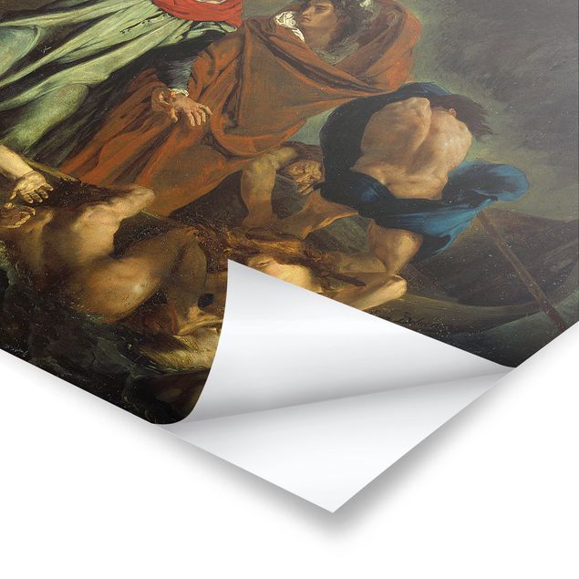 Poster - Eugène Delacroix - Dante und Virgil in der Hölle - Querformat 2:3