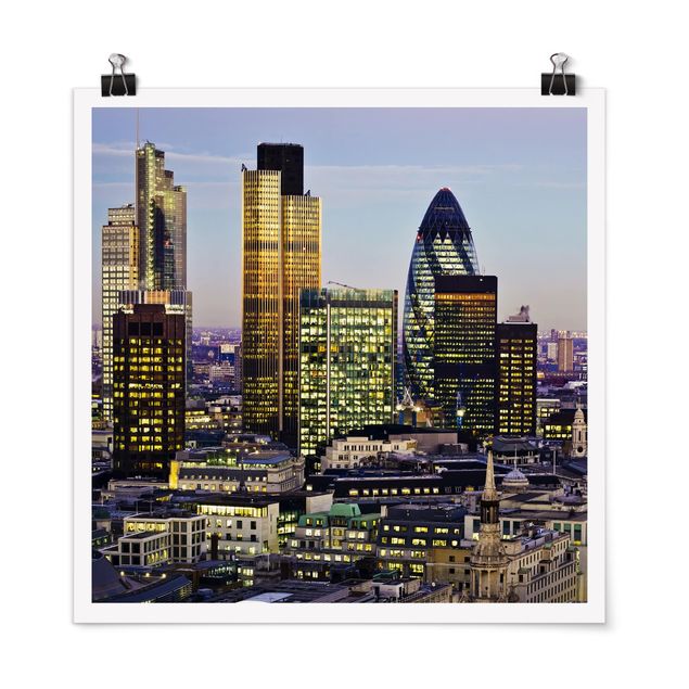 Poster - London City - Quadrat 1:1
