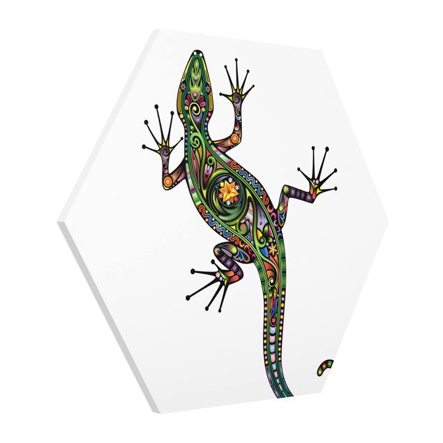 Bilder Hexagon Geckomuster
