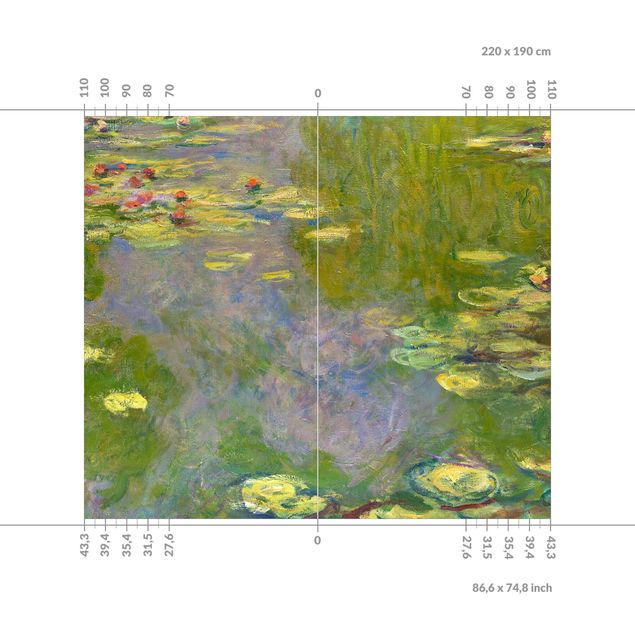 Kunstkopie Claude Monet - Grüne Seerosen