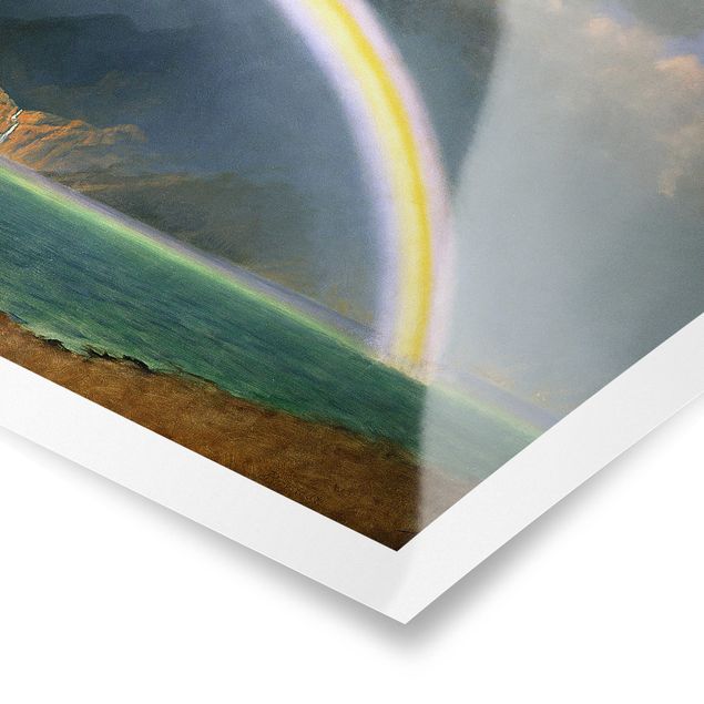 Poster Albert Bierstadt - Regenbogen über Jenny Lake