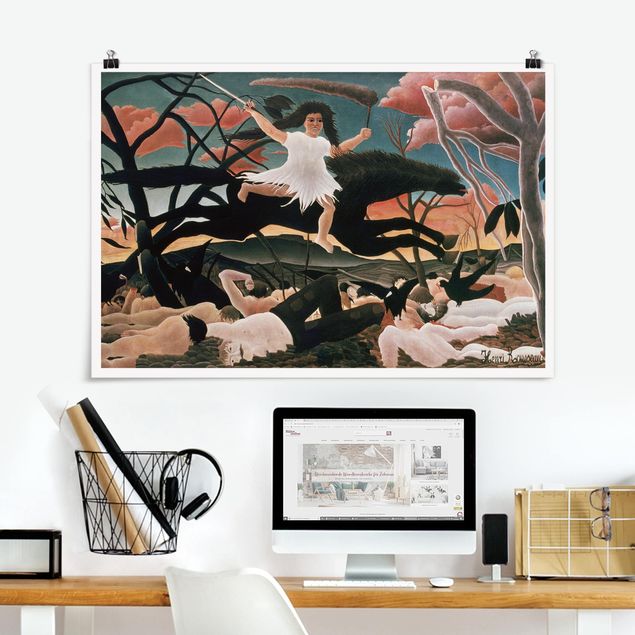 Kunstkopie Poster Henri Rousseau - Der Krieg des Unfrieden