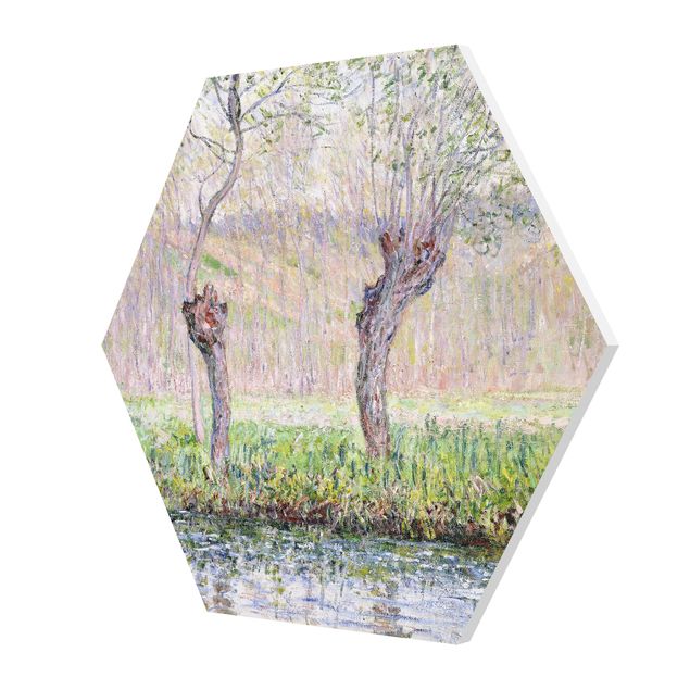 Kunstkopie Claude Monet - Weidenbäume Frühling