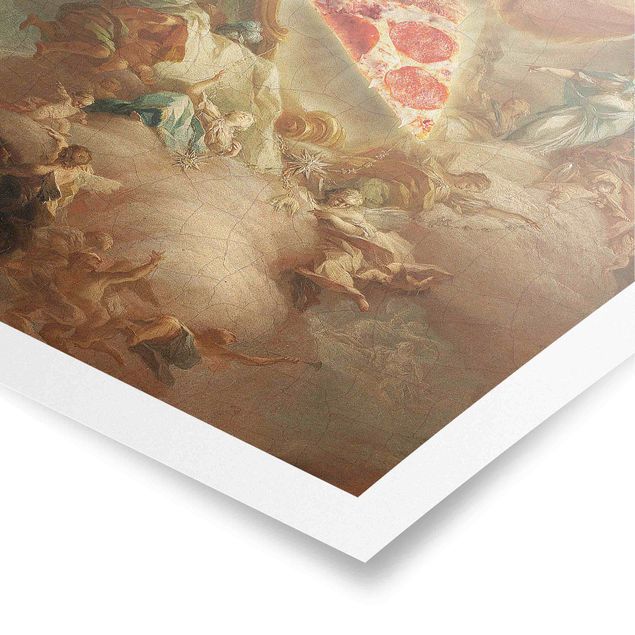 Poster - Jonas Loose - Heilige Pizza - Hochformat 3:2