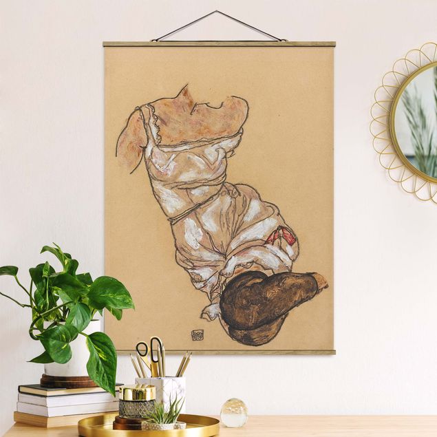 Bilder Expressionismus Egon Schiele - Weiblicher Torso in Unterwäsche