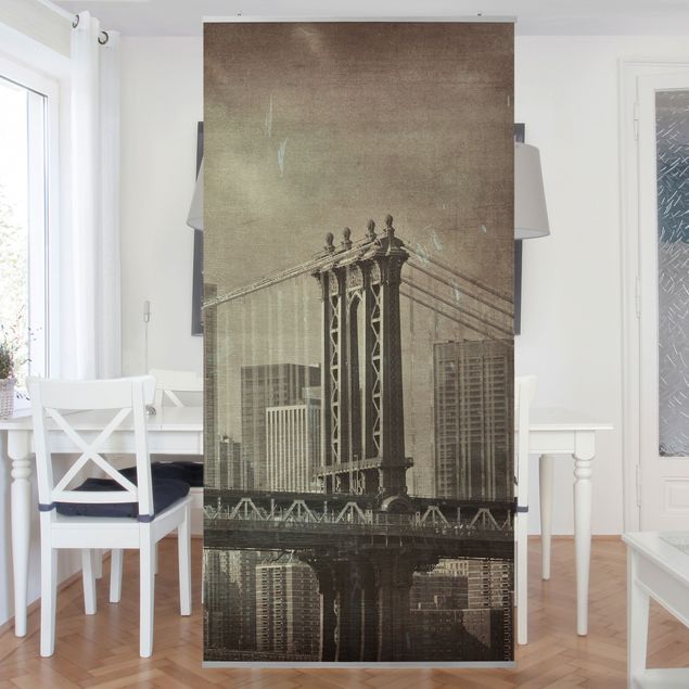 Raumtrenner Vorhang Vintage New York City