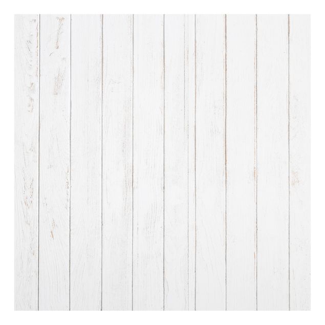 Spritzschutz Weiß Weiße Holzplanken Shabby