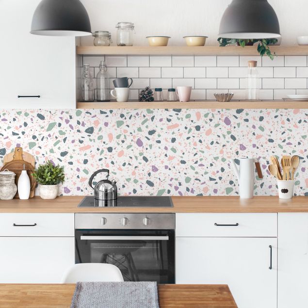 Küchenrückwände selbstklebend Detailliertes Terrazzo Muster Agrigento