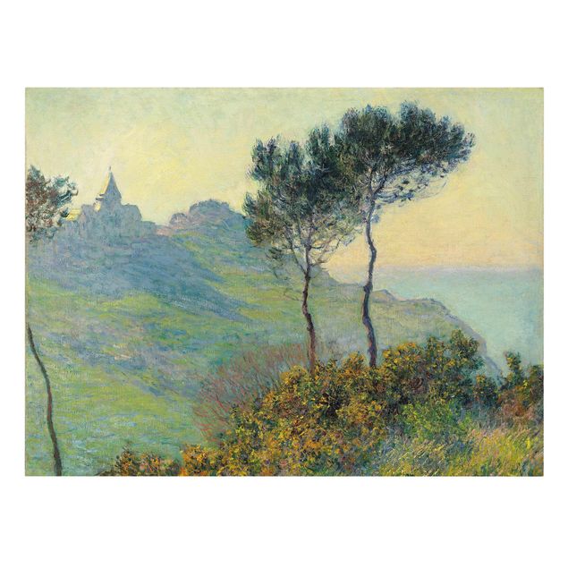 Leinwand Kunstdruck Claude Monet - Varengeville Abendsonne