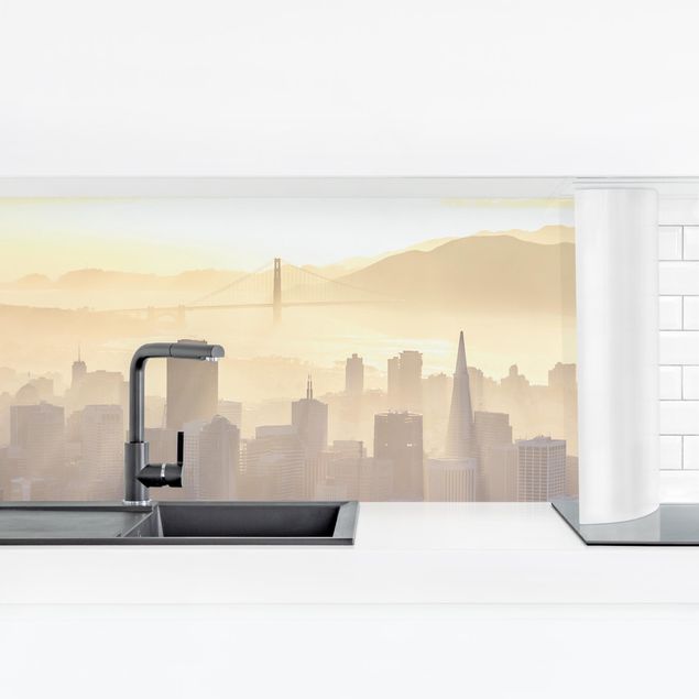 Küchenrückwände selbstklebend San Francisco im Morgengrauen