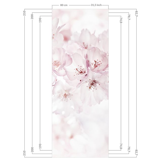 Duschrückwand - Ein Kirschblütenhauch
