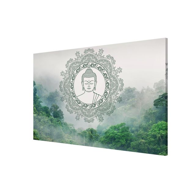 Wandbilder Buddha Mandala im Nebel