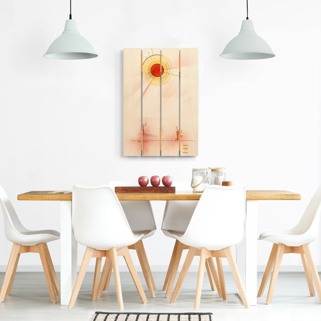 Moderne Holzbilder Wassily Kandinsky - Strahlen