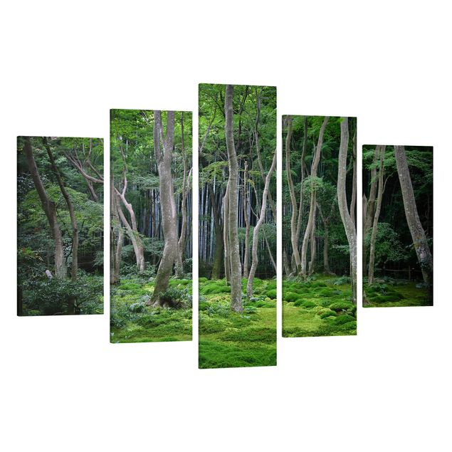 Leinwandbilder Wohnzimmer modern Japanischer Wald