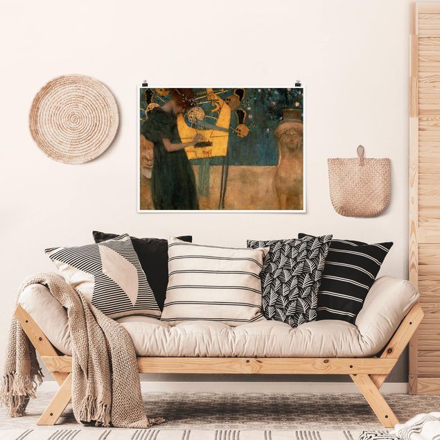 Kunstkopie Poster Gustav Klimt - Die Musik