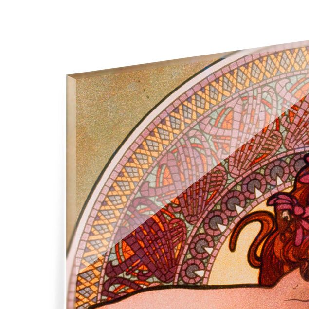 Wandbilder Kunstdruck Alfons Mucha - Edelsteine - Amethyst