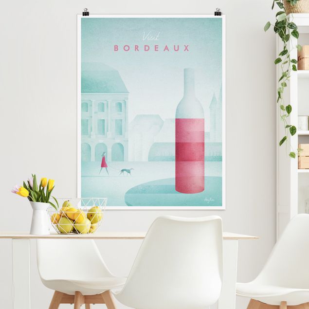 Poster Illustration Reiseposter - Bordeaux