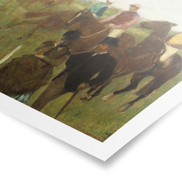 Wandbilder Edgar Degas - Jockeys auf Rennbahn