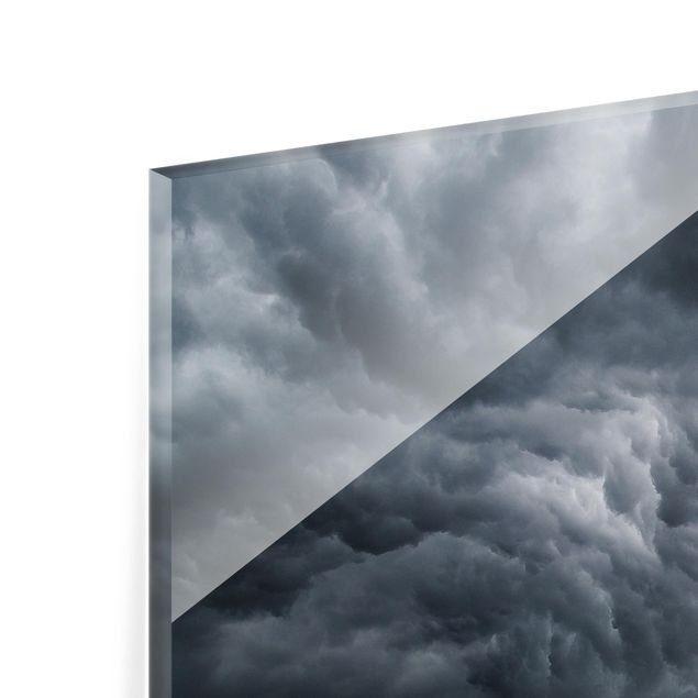 Glas Spritzschutz - Sturmwolken über der Ostsee - Quadrat - 1:1