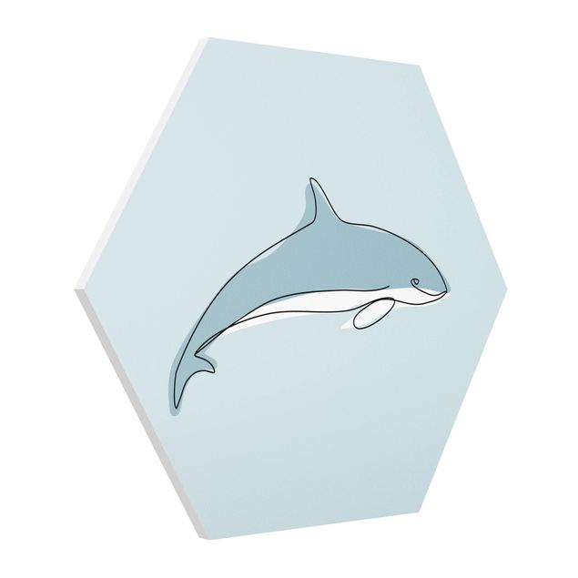 Hexagon Bild Forex - Delfin Line Art