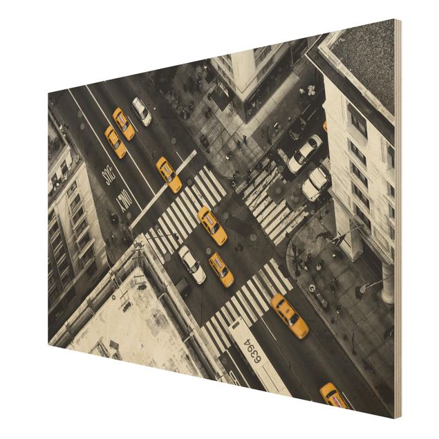 Holzbilder New York City Cabs