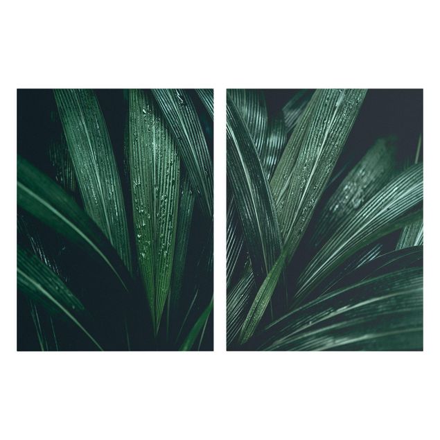 Leinwandbilder Grüne Palmenblätter