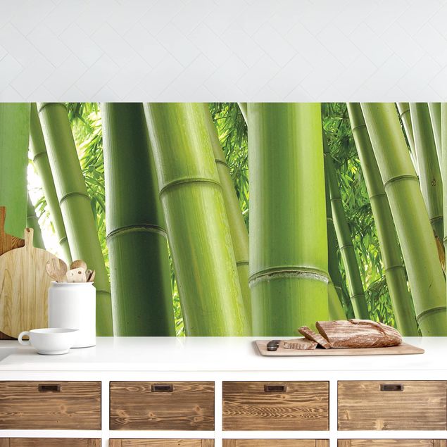 Küchenrückwände Platte Bamboo Trees