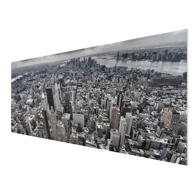 Forex Fine Art Print - Blick über Manhattan - Panorama