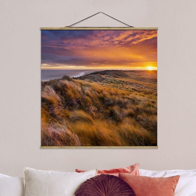 Bilder für die Wand Sonnenaufgang am Strand auf Sylt