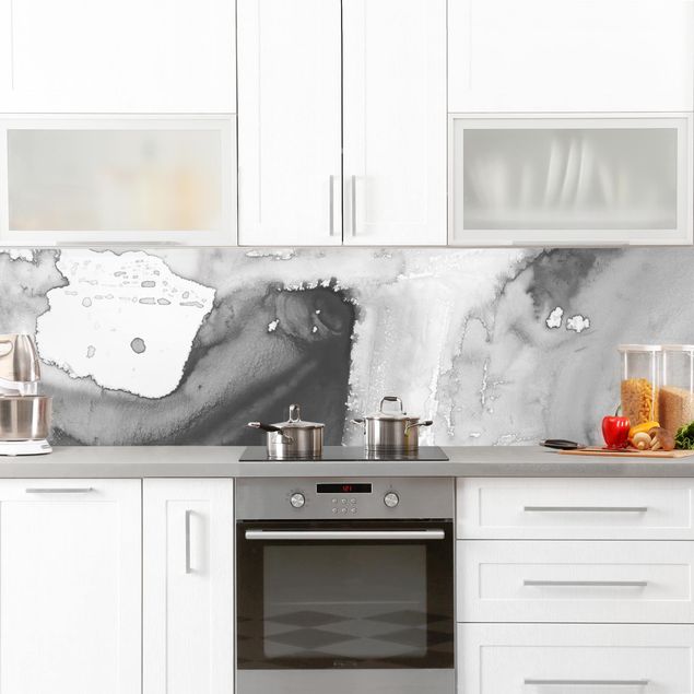 Küchenrückwand abstrakt Dunst und Wasser I